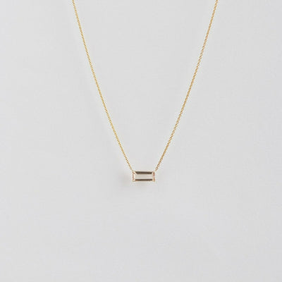 THE LINE Tourmaline Bar Necklace (SMALL)