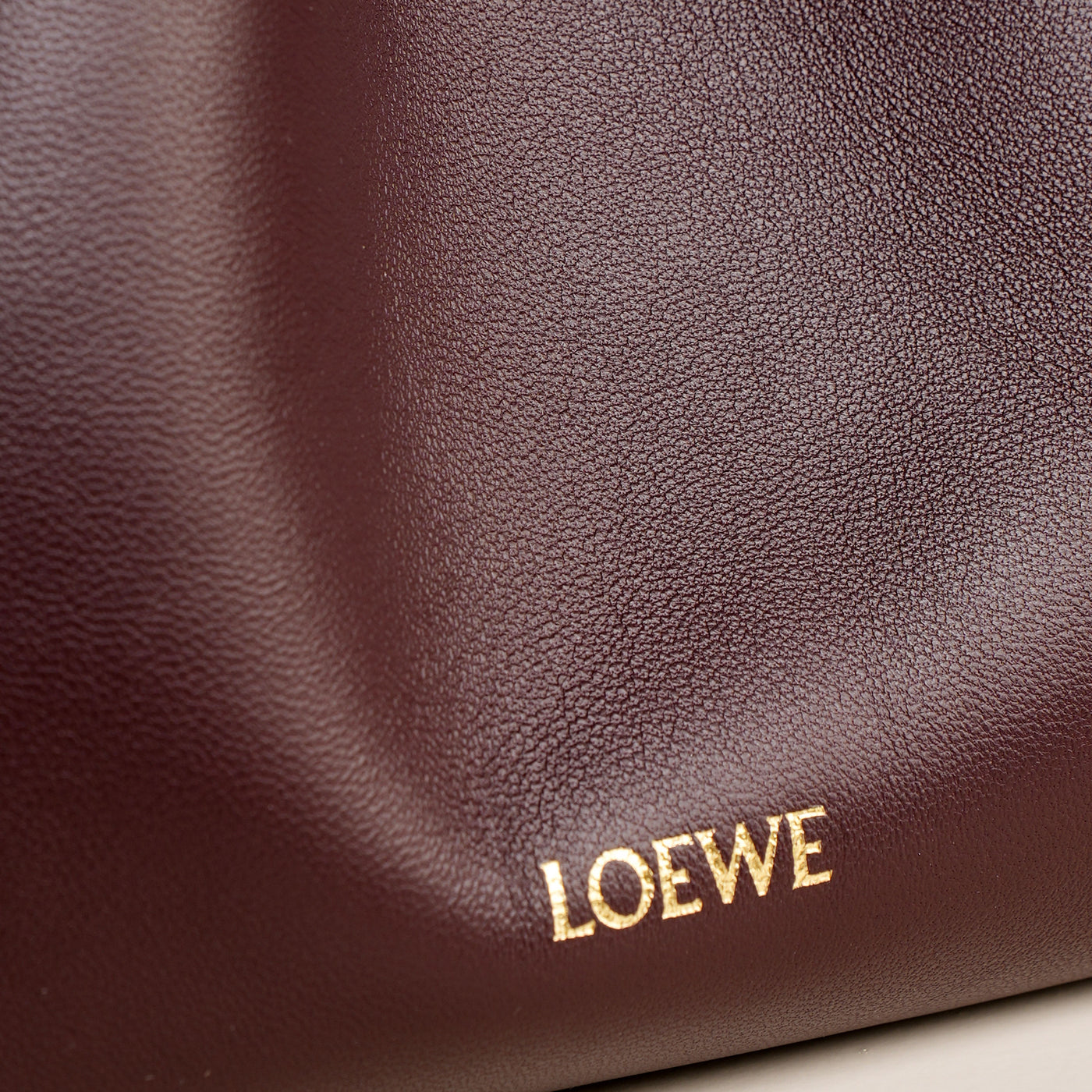 LOEWE Flamenco mini purse dark burgandy brown