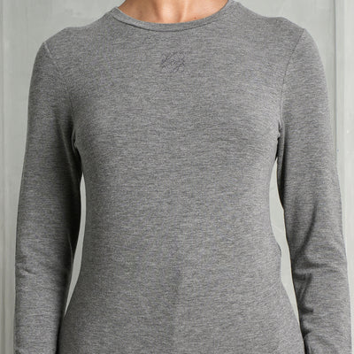 LOEWE grey anagram regular top long sleeve t shirt