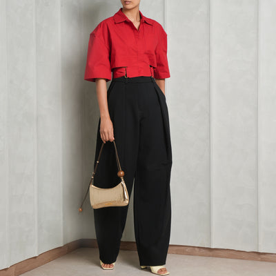 Jacquemus Cropped Shirt Red