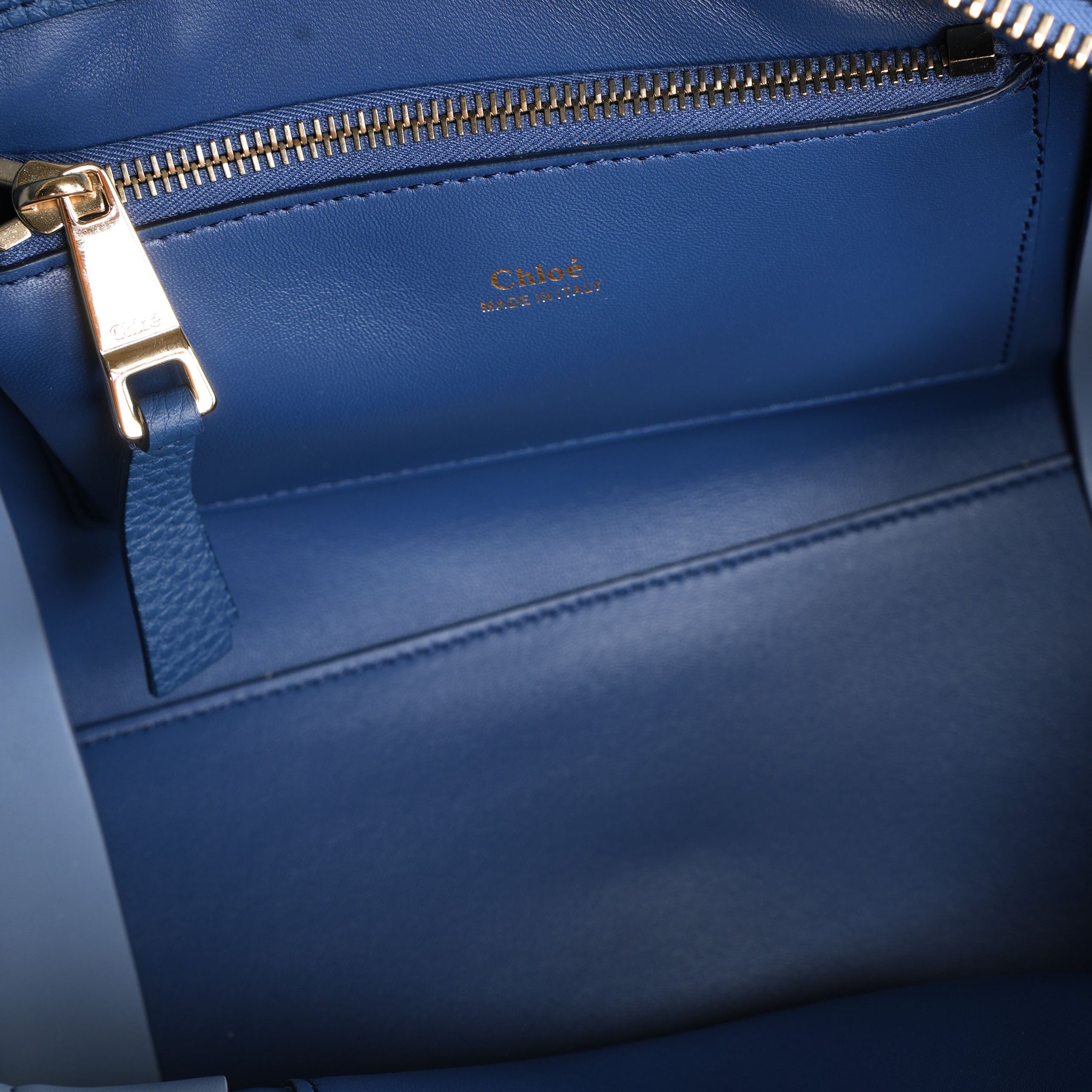 Edith Medium Suede Tote in Blue - Chloe