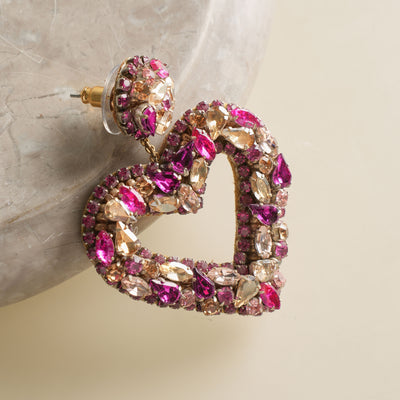 Deepa Gurnani Pink Carolina Earring