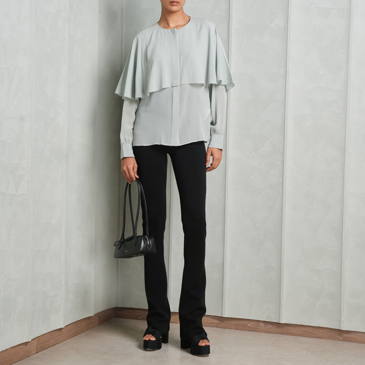 Chloé Cape Blouse Green