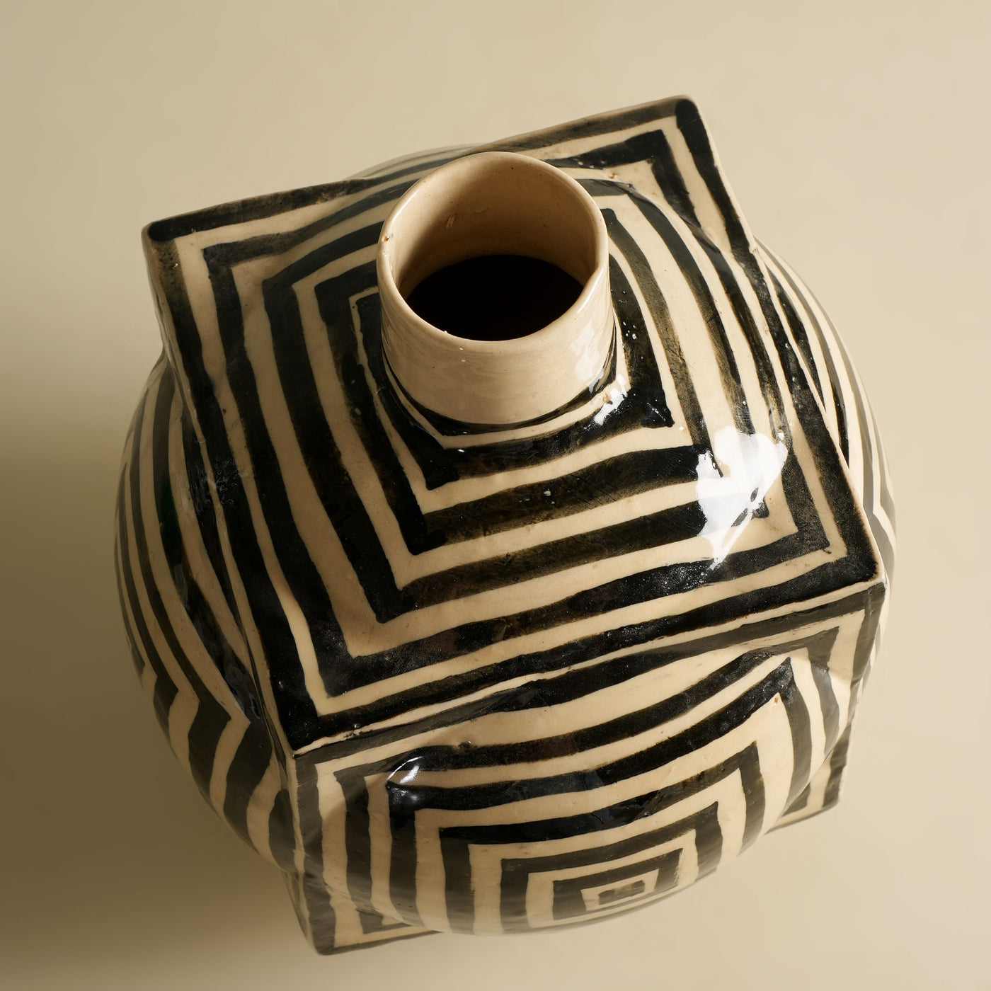 Black & White Dice Vase