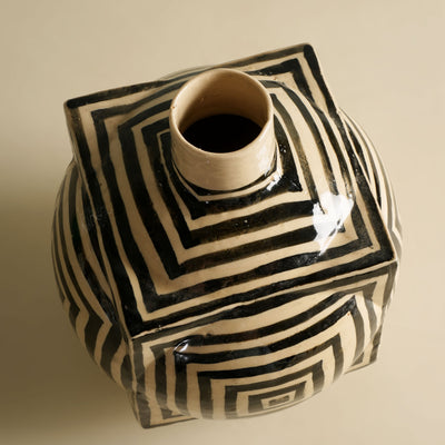 Black & White Dice Vase