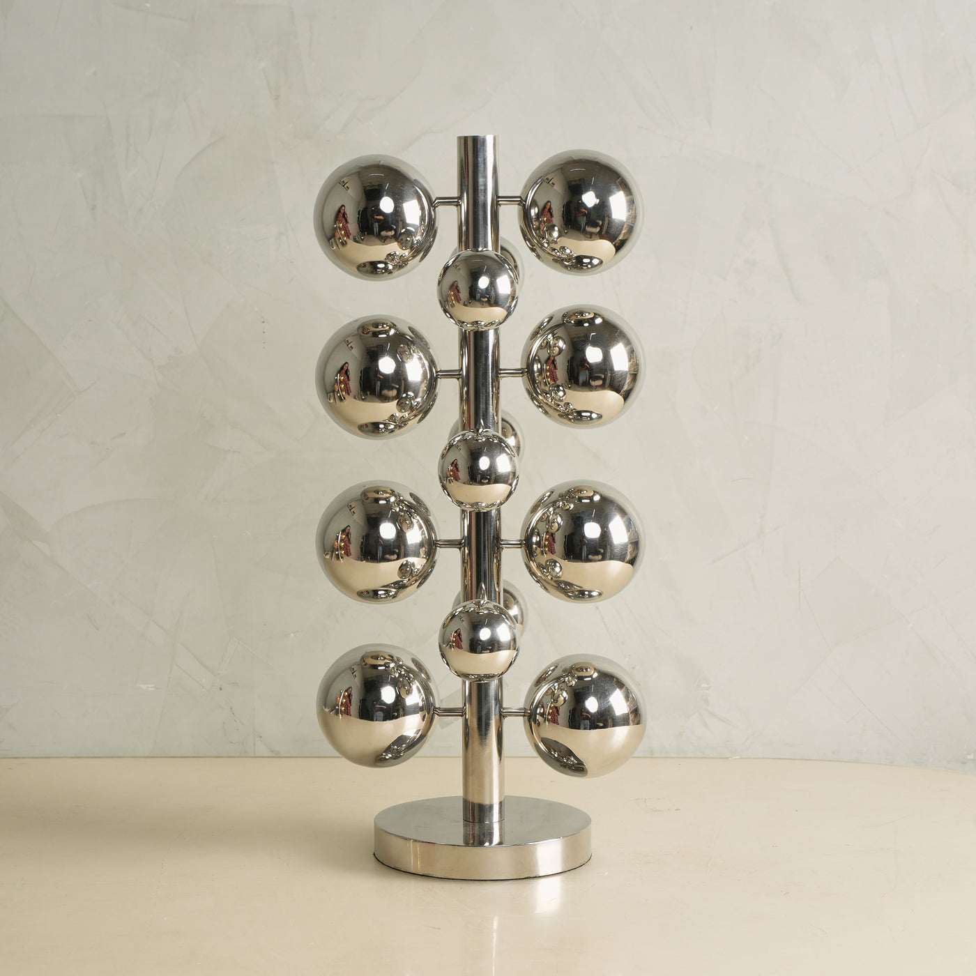 Large Dna Silver Candle Stand