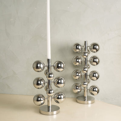 Medium Dna Silver Candle Stand