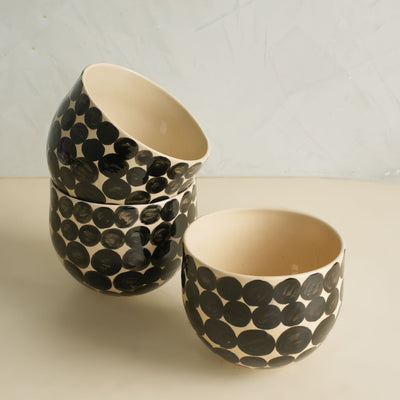 Hand Glazed Dot Bowls