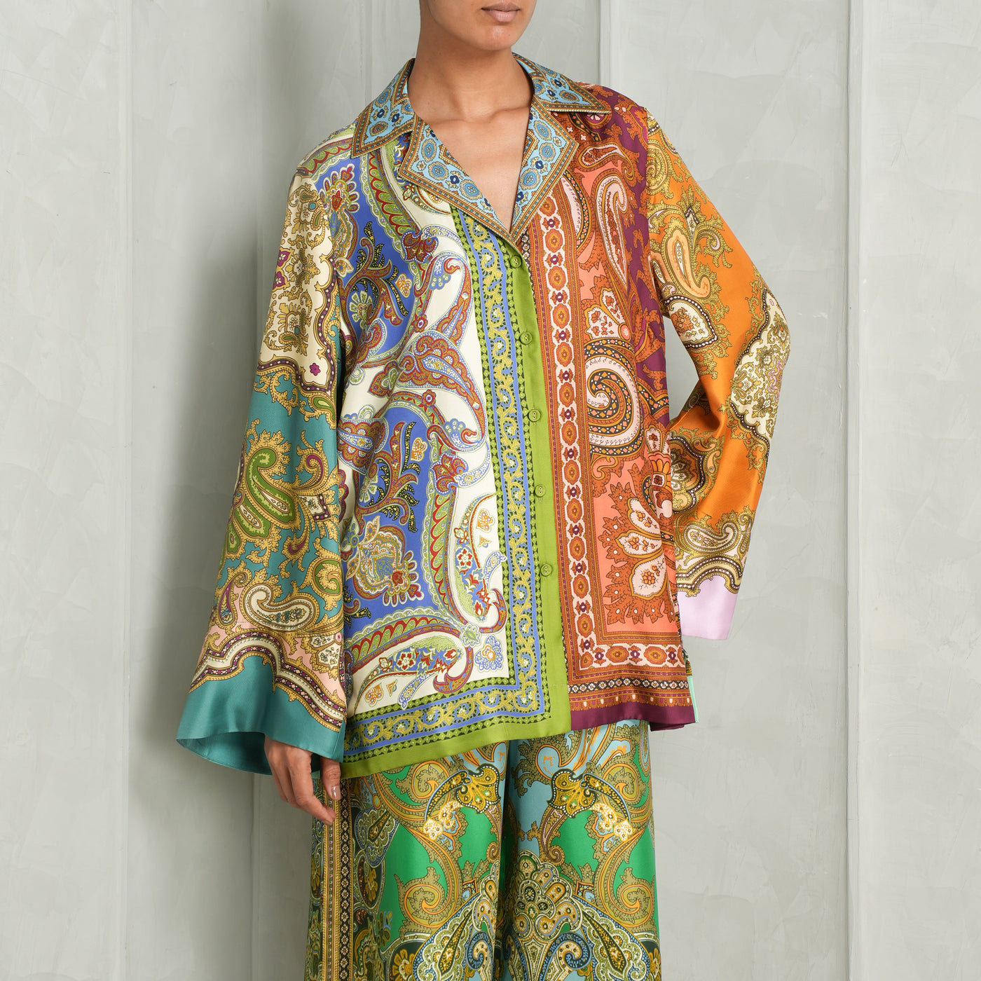 paisley pattern shirt at Le Mill