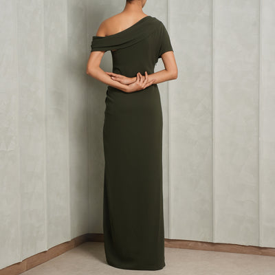 Simkhai Kally Draped Green Midi Dress