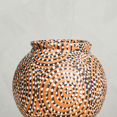 Tribal Hand Painted Modern Matka