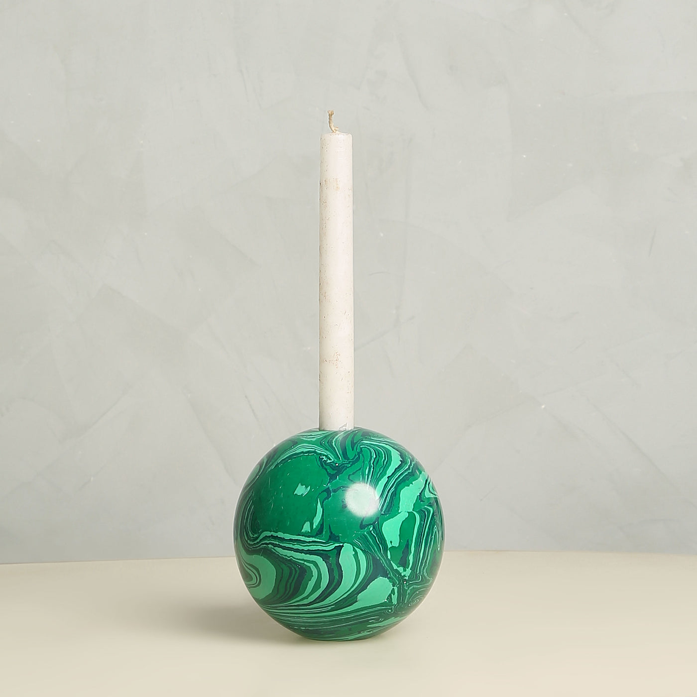 Green Single Ball Candle Stand