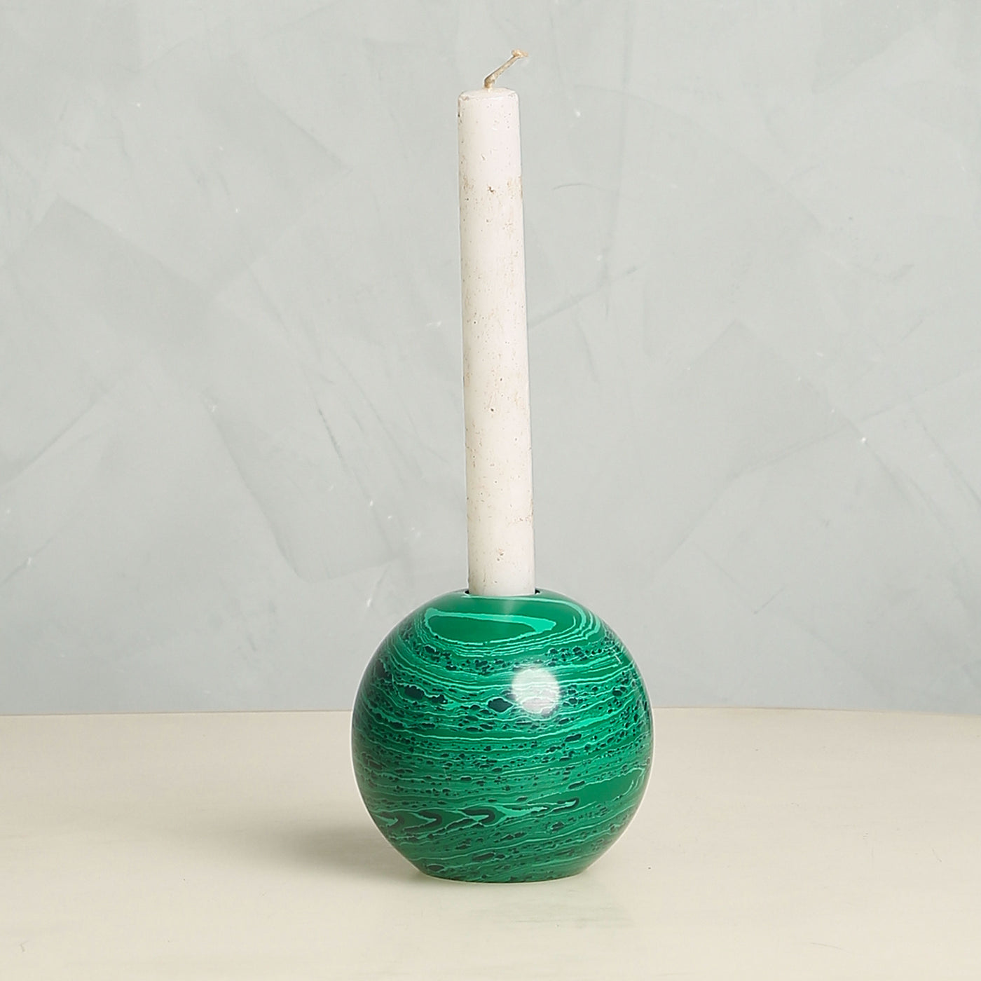 Green Single Ball Candle Stand