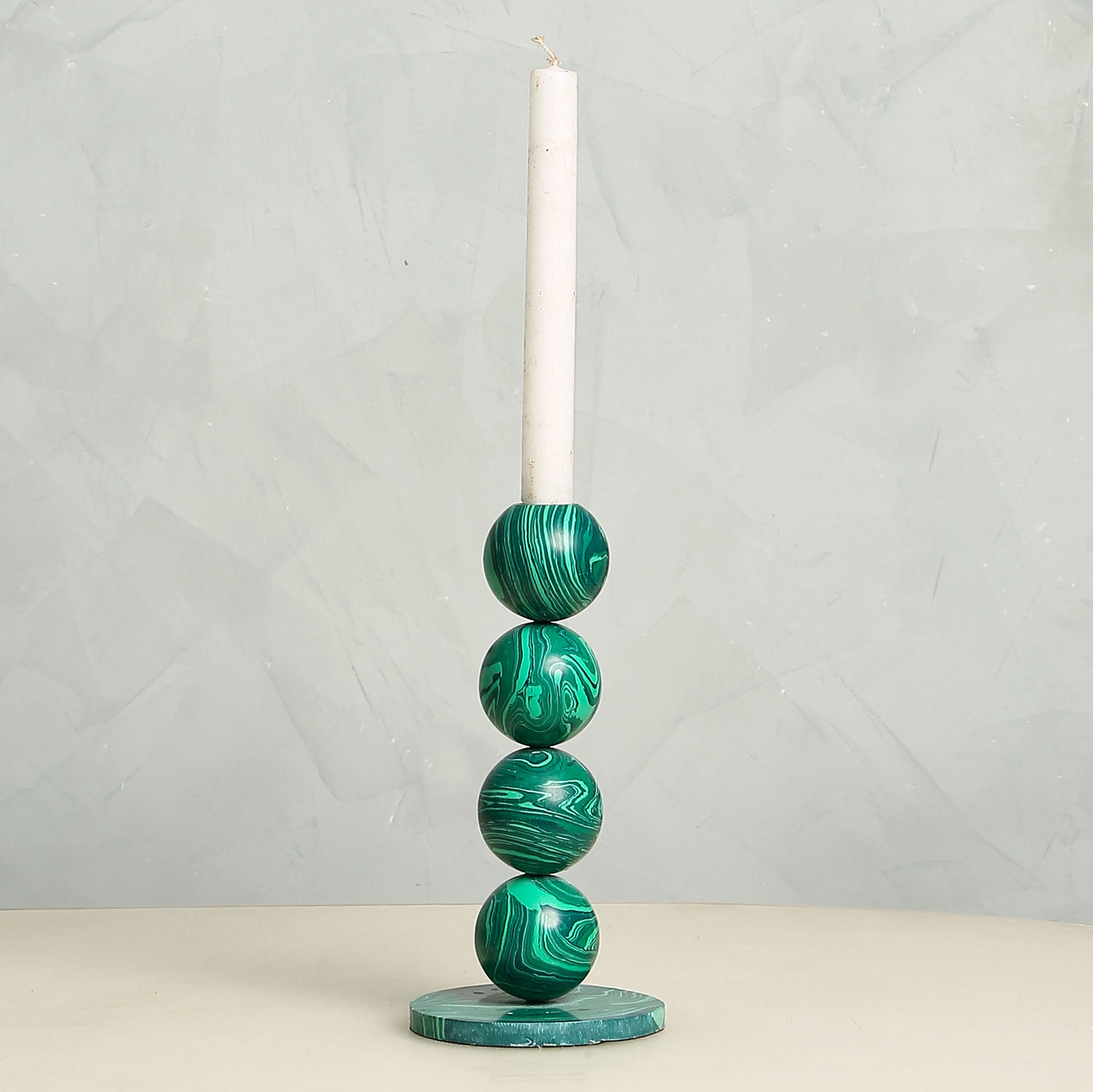 Green Malechite Candle Stand