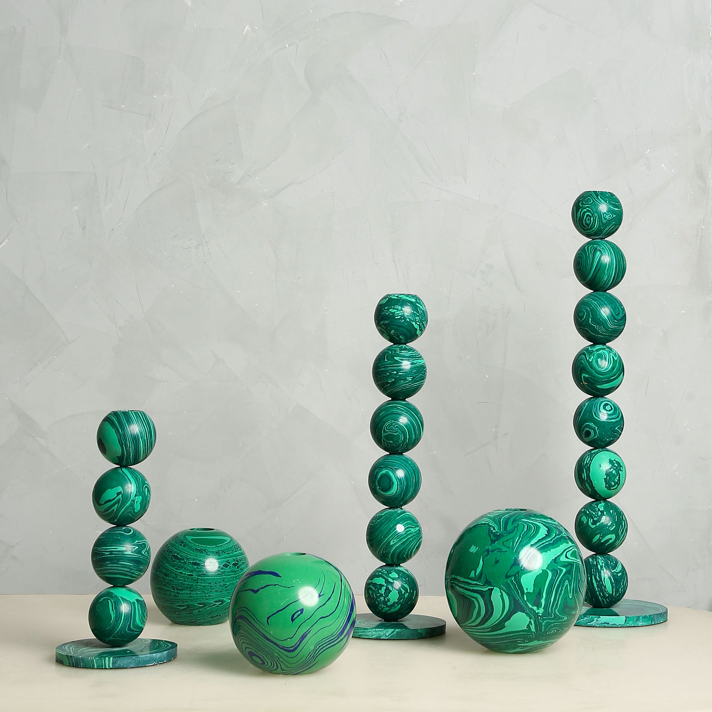 Green Malechite Candle Stand