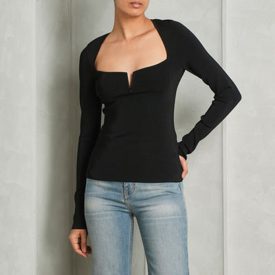 GALVAN Freya Top full sleeves black 