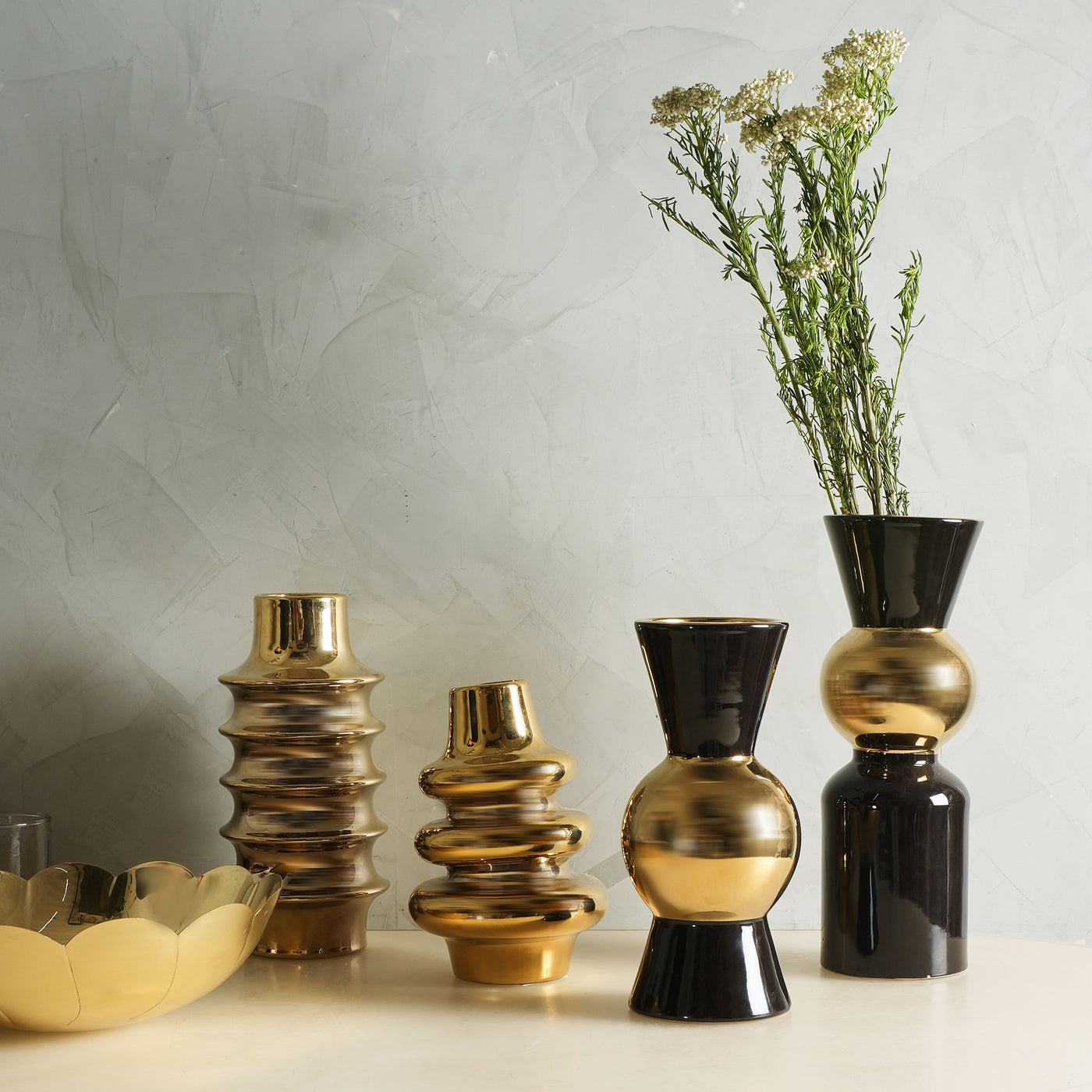 Gold Ceramic Vase