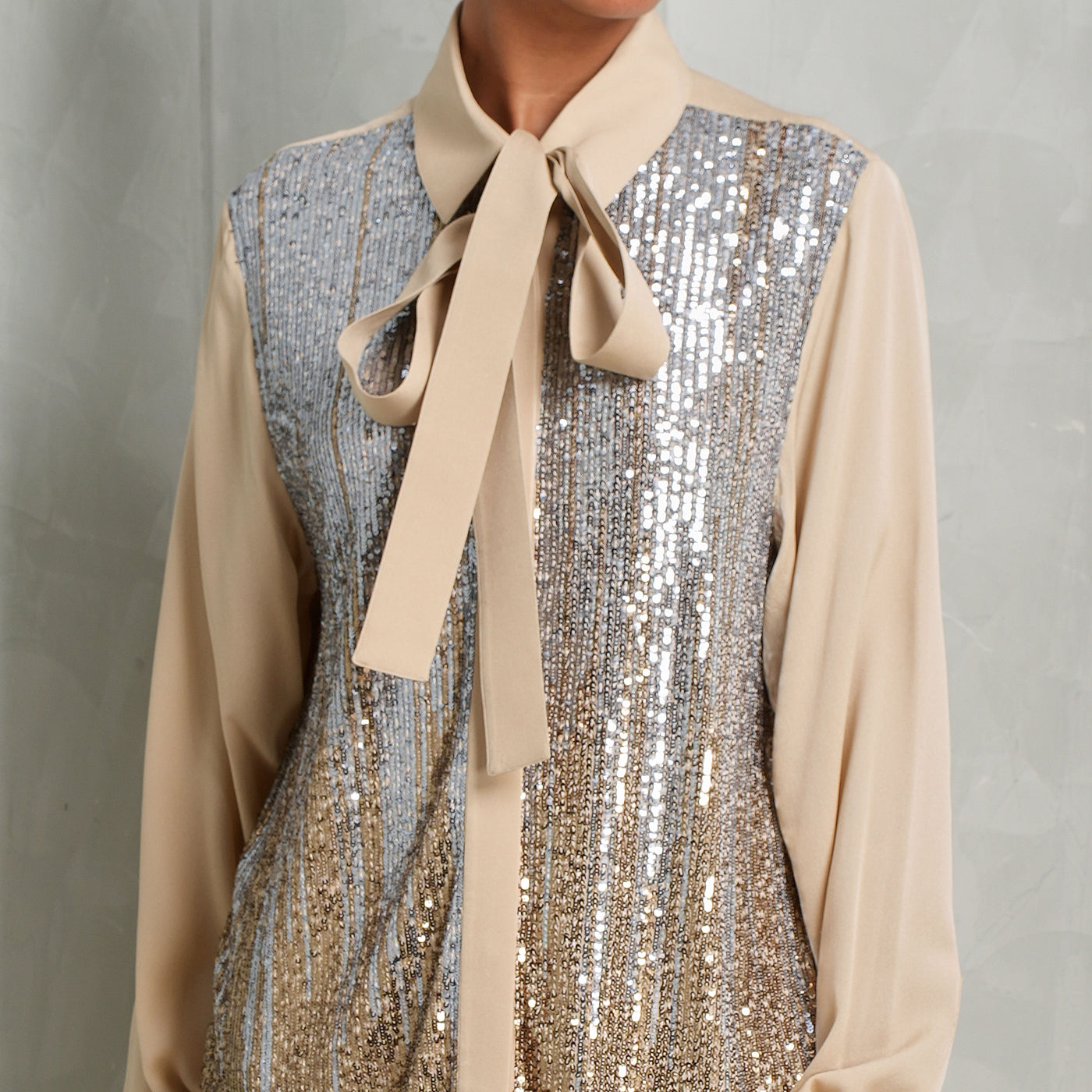 Gradient Sequin Shirt