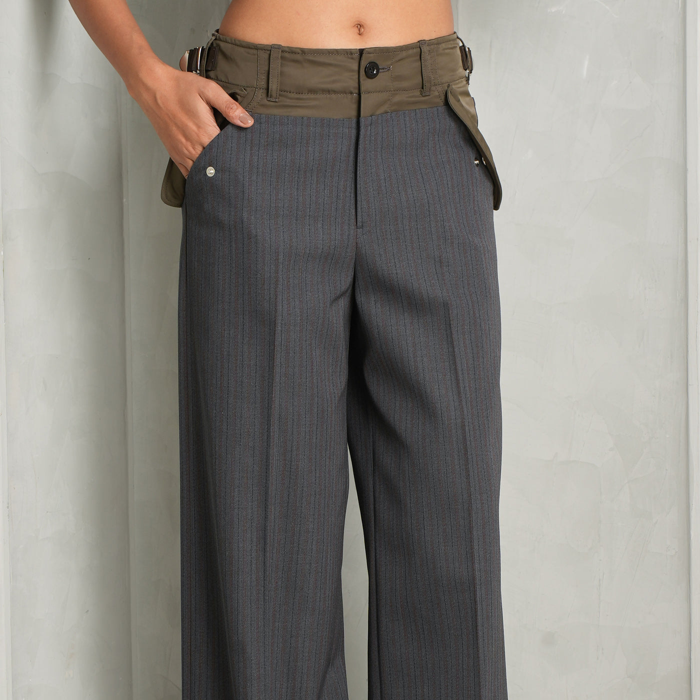 Stripe Doeskin Pants