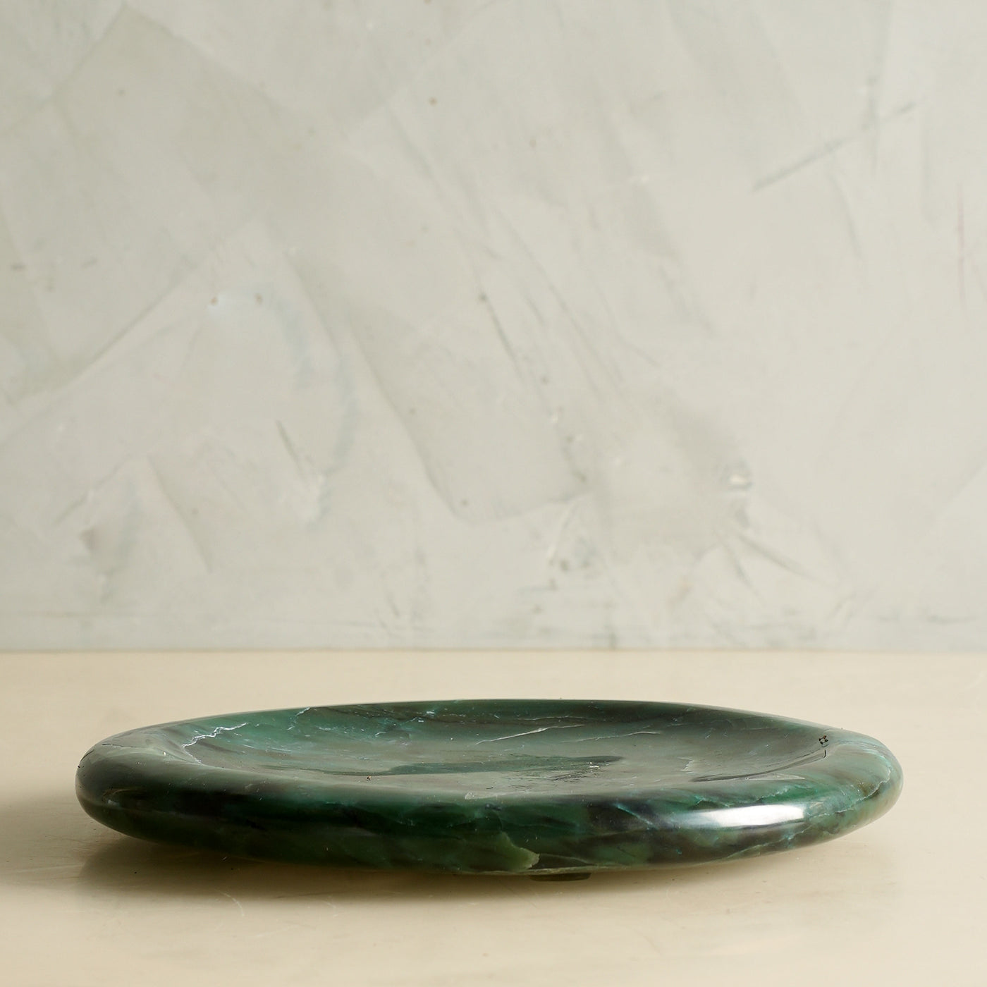 Green Round Plate