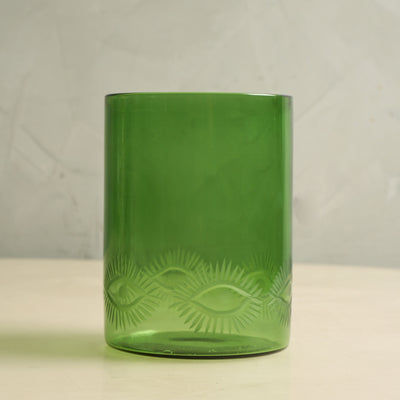 Ecru Green Eye Tumbler for Dining