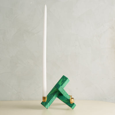 Small Resin Assemblage Candle Stand