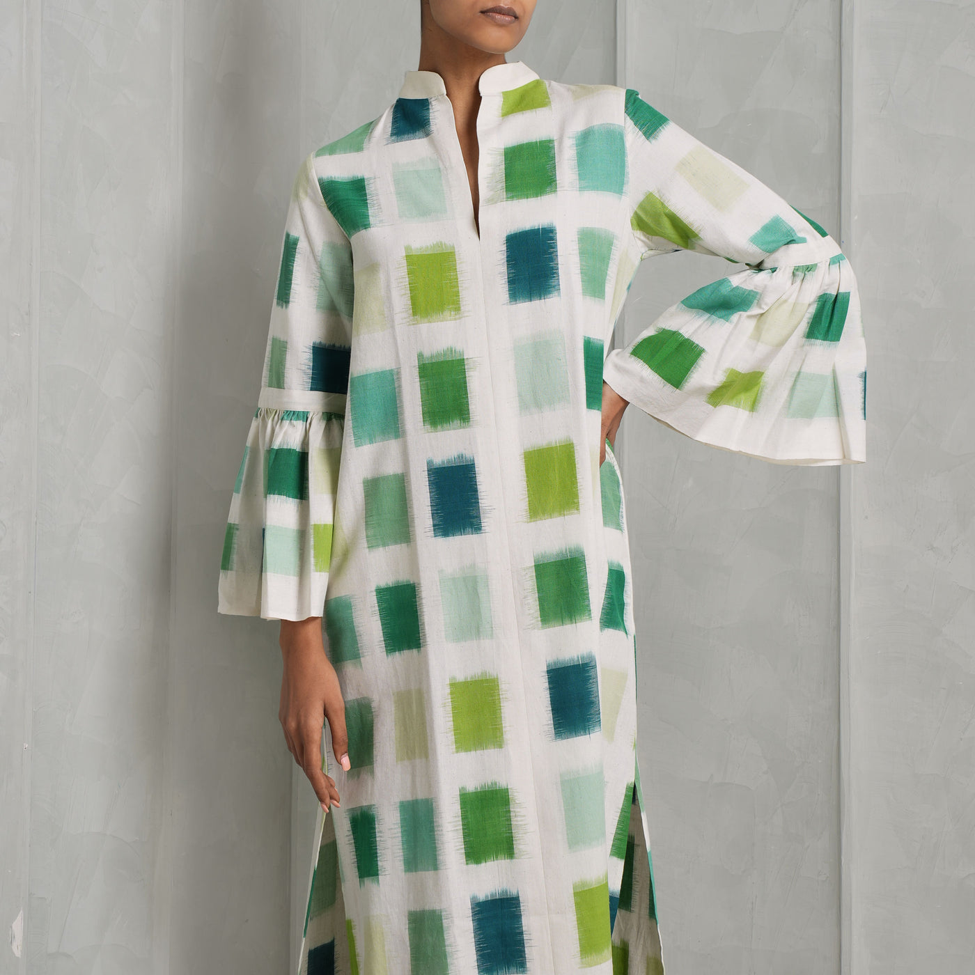 DE CASTRO Multicolor Parampara Midi Dress