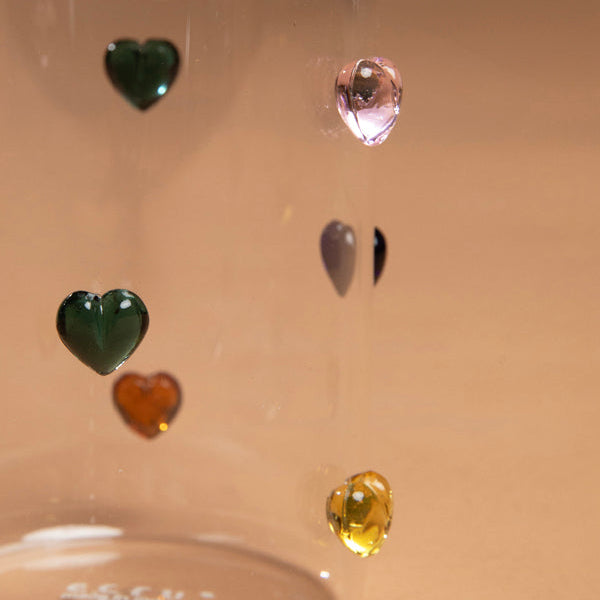 multicolor heart glasses 