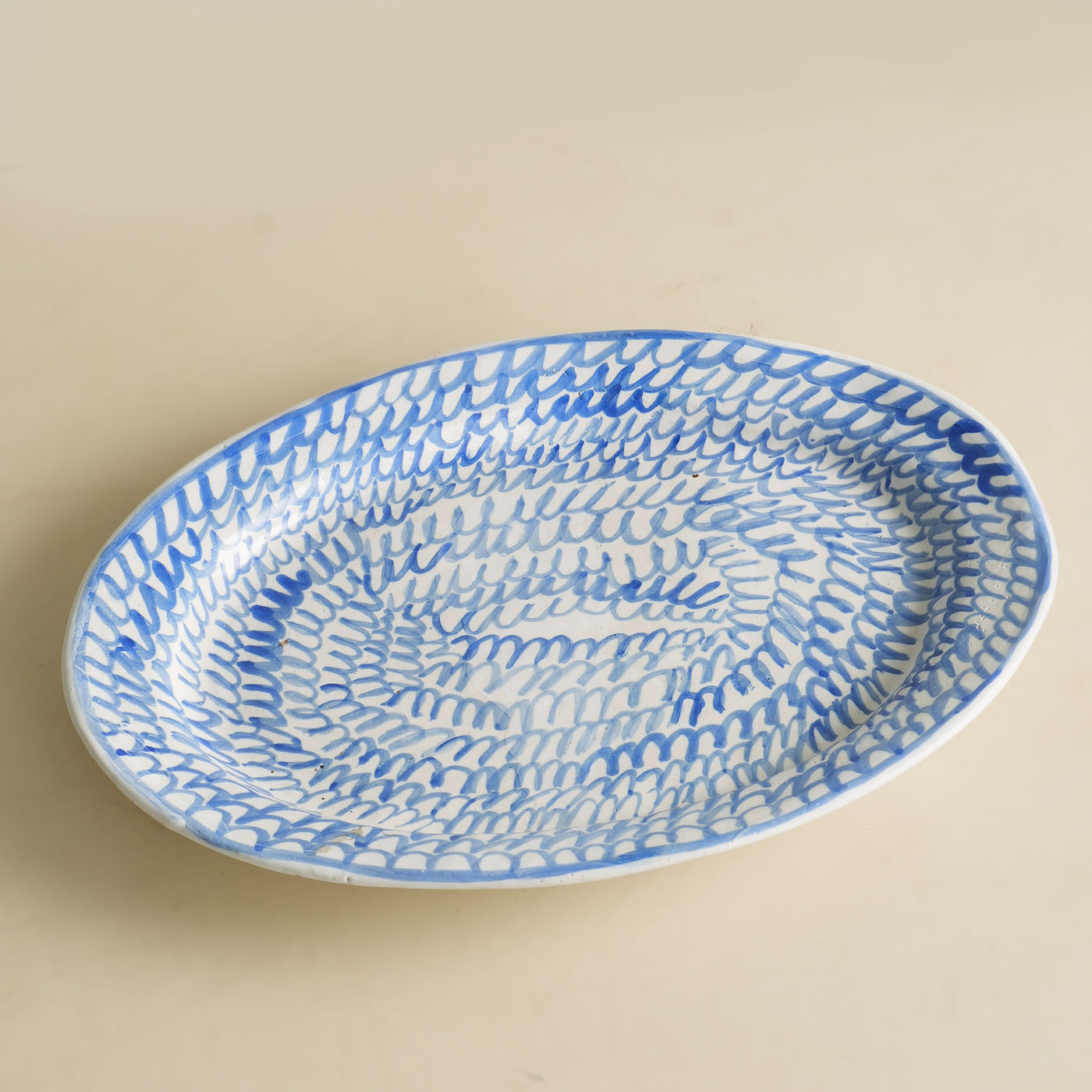 Hand Painted Oval Platter