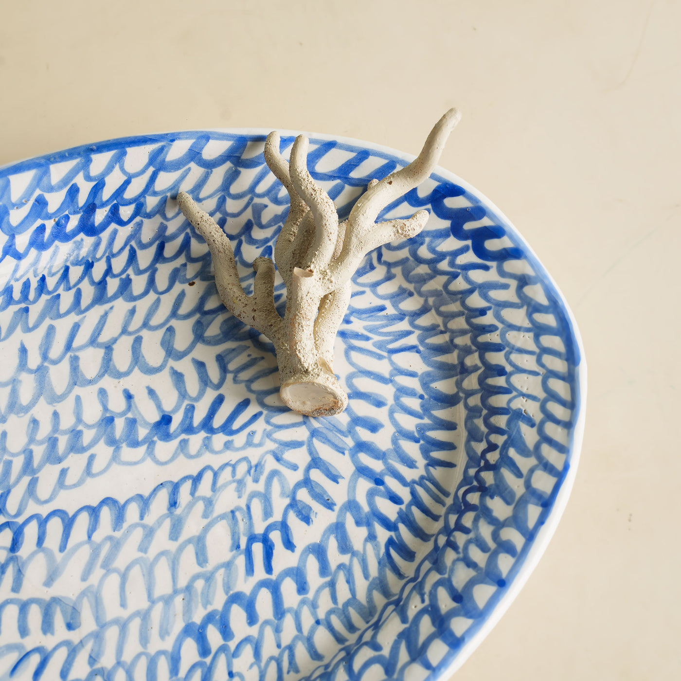 Hand Painted Oval Platter