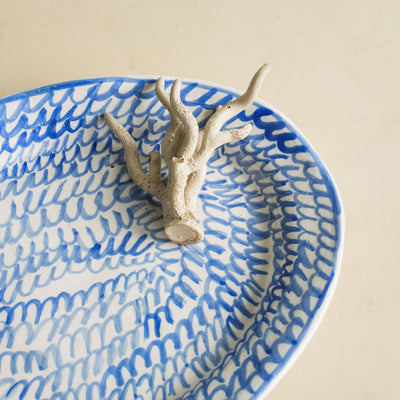 Hand Painted Oval Platter