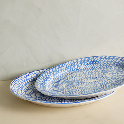 Hand Painted Oval Platter