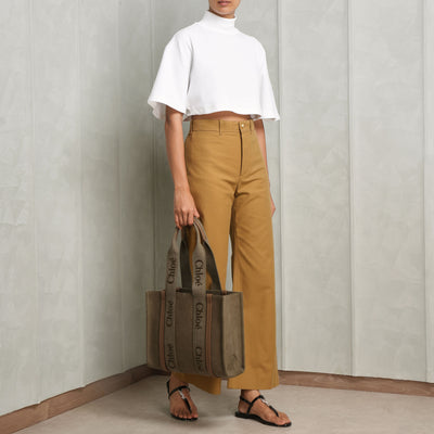 Chloé Wide Leg Pants Gold