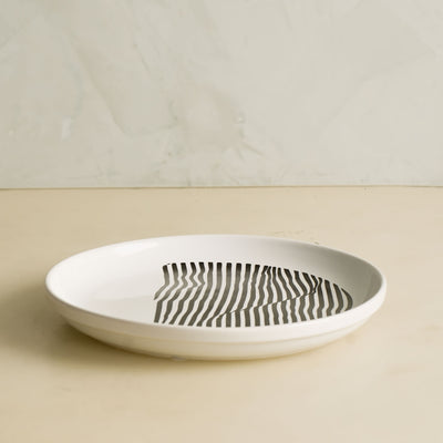 Black Waves Holiday Side Plate