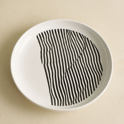 Black Waves Holiday Side Plate