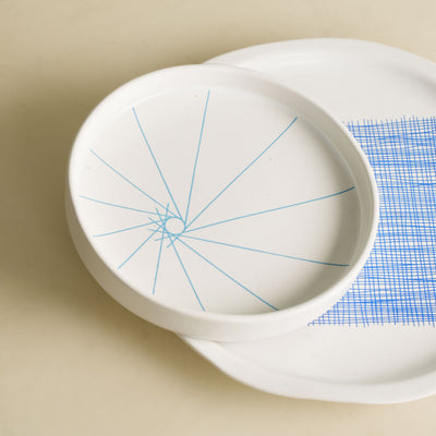 Blue Constellation Holiday Plate