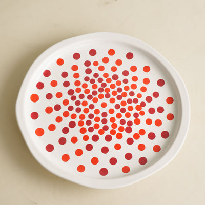Red Bindi Holiday Plate