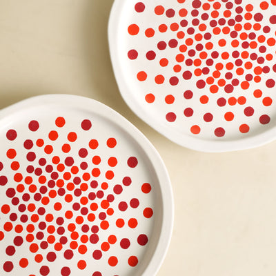 Red Bindi Holiday Plate