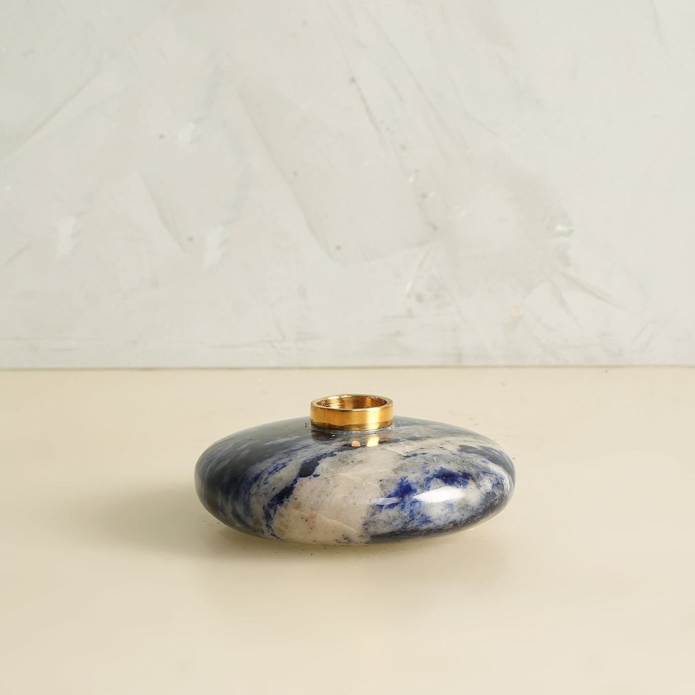 Idli Lapis Blue Candle Holder