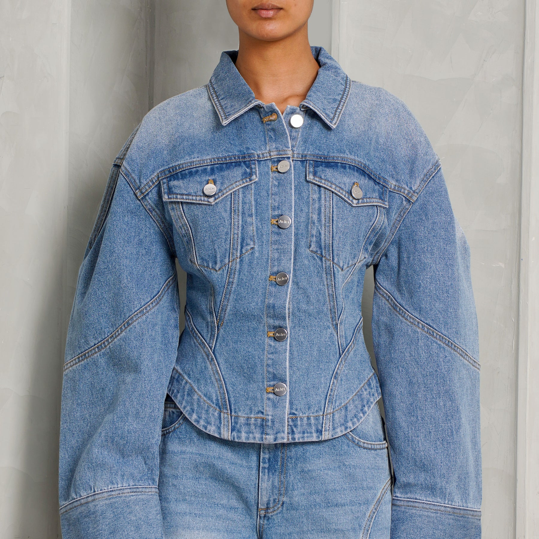 Darmeet Fitted Denim Jacket | Acler | Le Mill