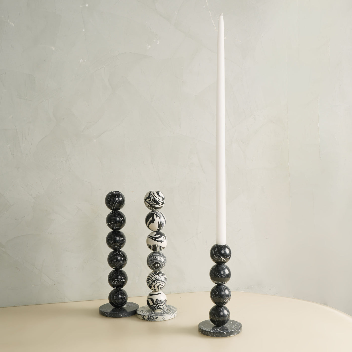 Italian Black Candle Stand