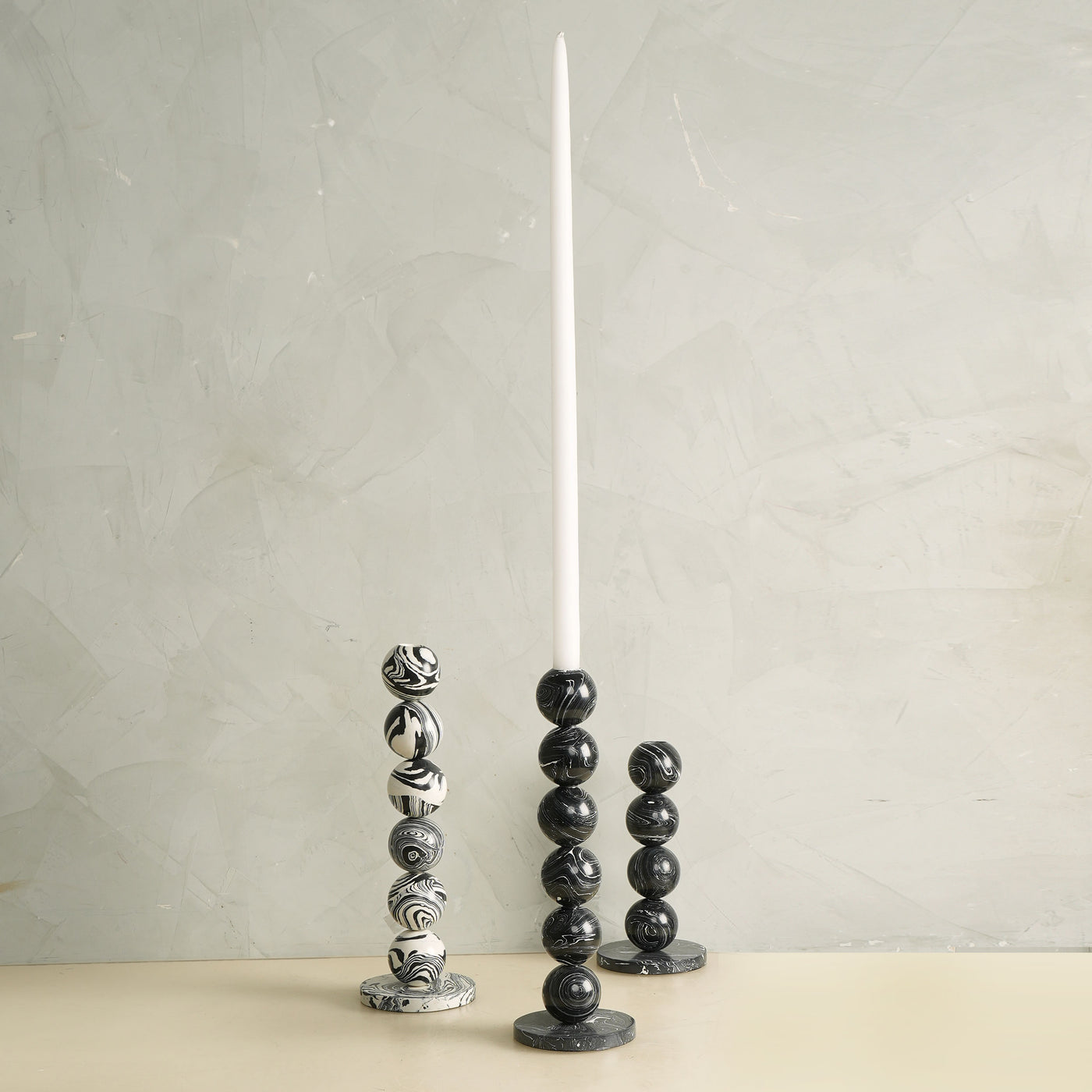 Italian Black Candle Stand