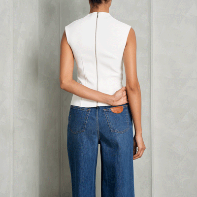 Acler White Top at Le Mill