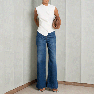 White Acler top at Le Mill