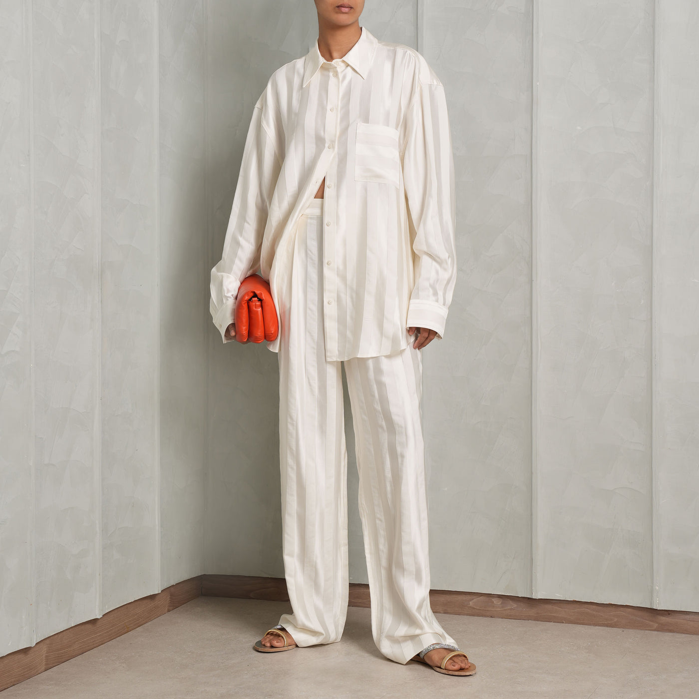 LOULOU STUDIO White Grant Relaxed Shirt