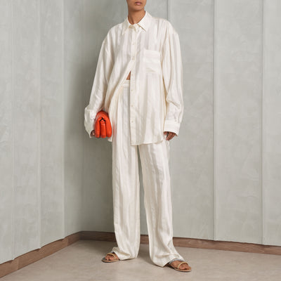 LOULOU STUDIO White Grant Relaxed Shirt
