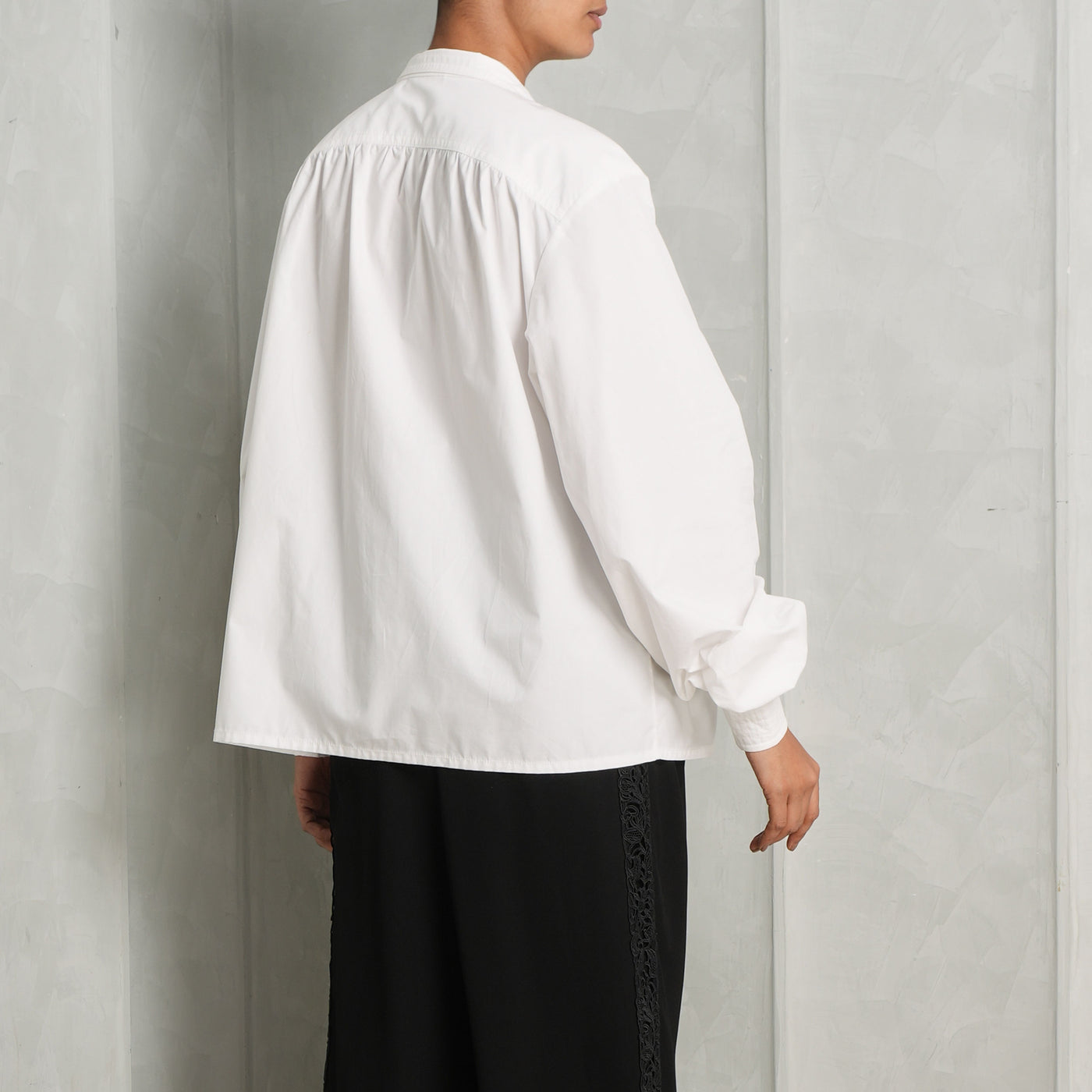 golden button white shirt zimmermann le mill