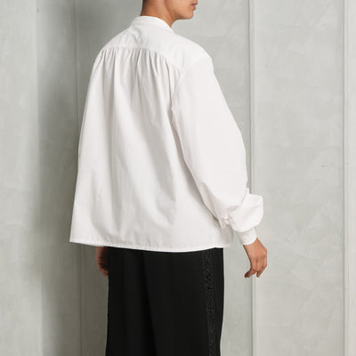 golden button white shirt zimmermann le mill