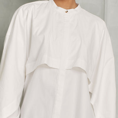 ACLER oversized colebrook white shirt