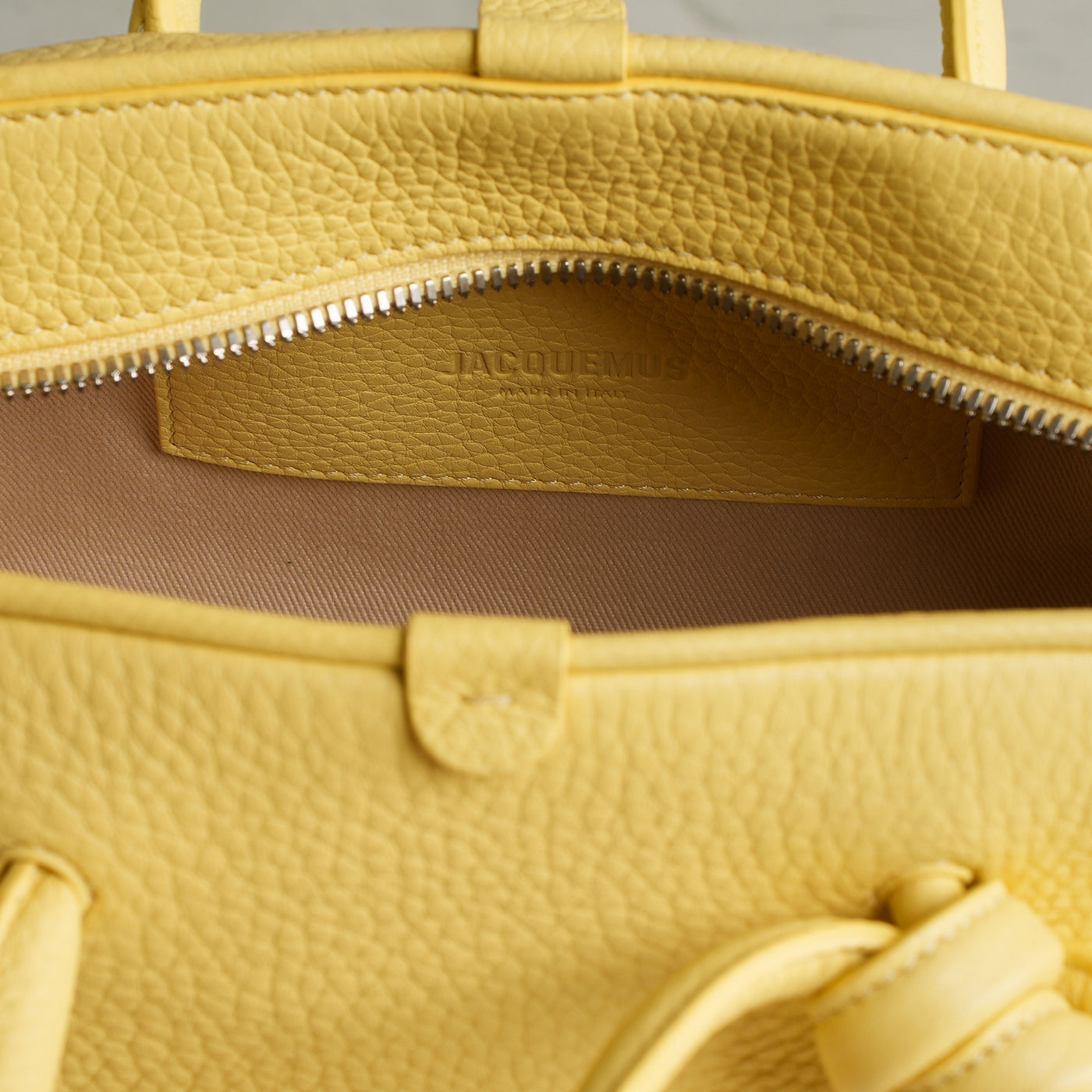 le mill jacquemus yellow crossbody bag 